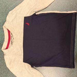 Nautica Navy Long Sleeve Tshirt w/ Light Gray Top size 24mths
